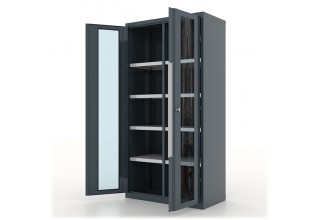 Шкаф инструментальный "Premium" 1000х500х1950h мм., двери со стеклом, с перегородкой и 8 полками - 13.2082