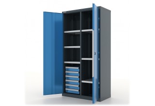 Шкаф инструментальный с ящиками и перегородкой, "Premium" 1000х500х1950h мм. 6 ящ и 6 пол - 13.2661