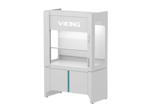Шкаф вытяжной металлический с боковыми окнами LLC-W LAB RAL9010