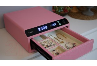 Мебельный сейф Klesto Smart JS1 (пудровый розовый)