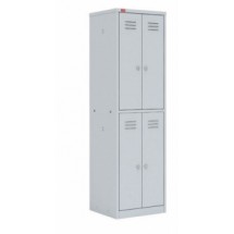 Двухсекционный металлический шкаф для одежды ШРМ-24 Двухсекционный металлический шкаф для одежды ШРМ-24