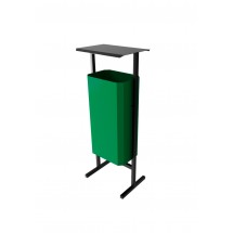  Урна уличная для мусора ТМБ-50 без пепельницы, зеленая