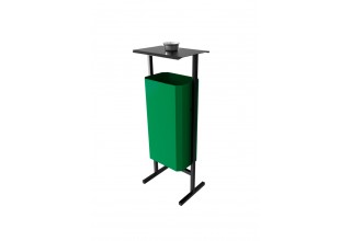  Урна уличная для мусора ТМБ-50 с пепельницей, зеленая