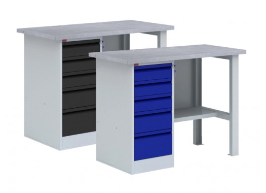 Металлический верстак однотумбовый ВП-3