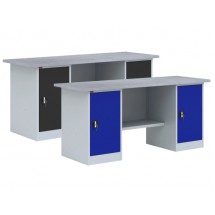 Металлический верстак двухтумбовый ВП-5