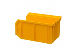 Пластиковый ящик Стелла-техник V-2-желтый 234х149х120мм, 3,8 литра