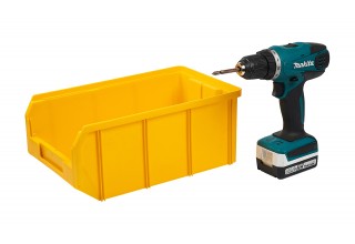 Пластиковый ящик Стелла-техник V-3-желтый 342х207x143мм, 9,4 литра