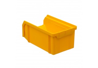 Пластиковый ящик Стелла-техник V-1-К9-желтый , 180х310х140мм, комплект 9 штук