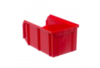 Пластиковый ящик Стелла-техник V-2-К6-красный , 260х300х250мм, комплект 6 штук