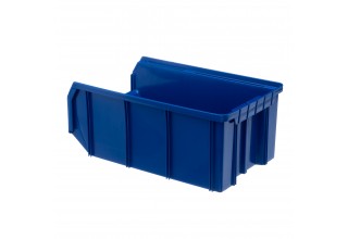 Пластиковый ящик Стелла-техник V-3-К3-синий , 210х370х300мм, комплект 3 штуки