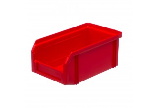 Пластиковый ящик Стелла-техник V-1-красный 172х102х75мм, 1 литр