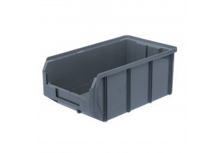 Пластиковый ящик Стелла-техник V-3-серый 342х207x143мм, 9,4 литра