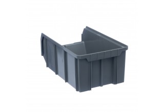 Пластиковый ящик Стелла-техник V-3-серый 342х207x143мм, 9,4 литра
